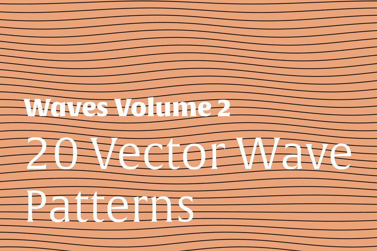 Waves Vol. 2 | 20 Vector Patterns, a Pattern Graphic by invisiblelayer (Photo 1 of 6)