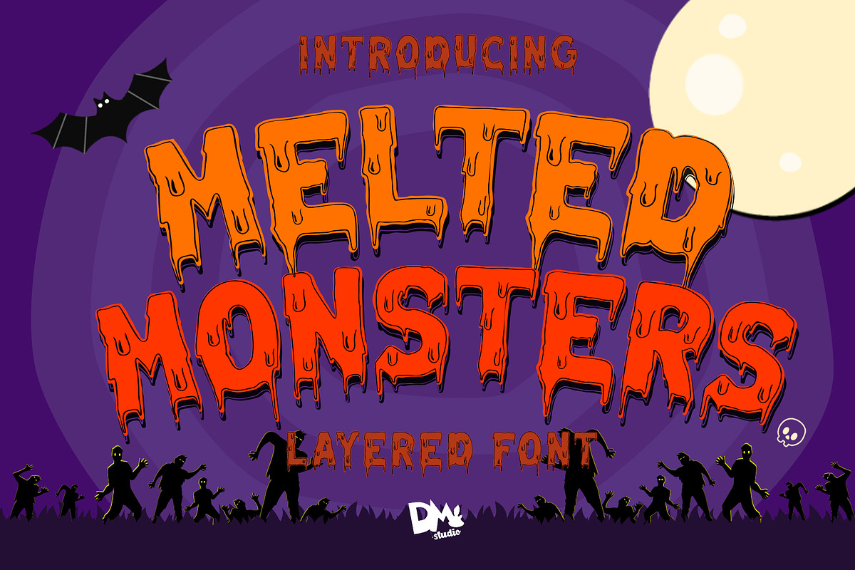 Melted Monster - Halloween Pack, a Sans Serif Font by Dm Studio (Photo 9 of 9)