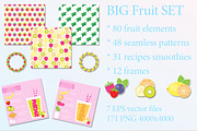 Big Fruit Set (eps, png), an Object Graphic by My Sweet Dreams (Thumbnail 1 of 3)