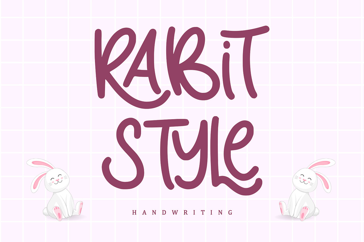 Rabit Style | Handwritten Font, a Handwritten Font by esamaradany (Photo 1 of 8)