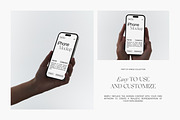 iPhone 14 Pro in Hand Mockups, an iPhone Mockup by Feel This (Thumbnail 5 of 8)