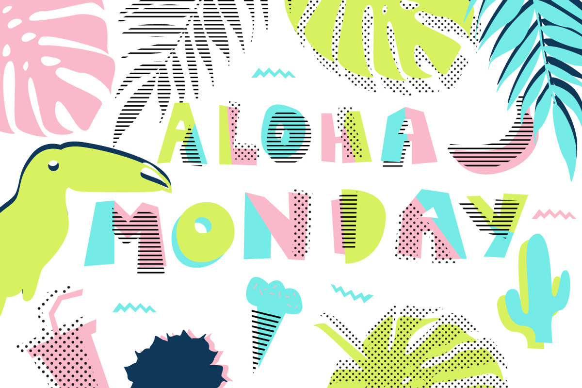 Hawaii vector set, an Illustration by Derenskaya (Photo 1 of 4)