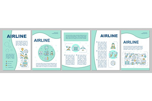 Airline Brochure Template Layout