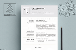 Simple Resume Template Brown