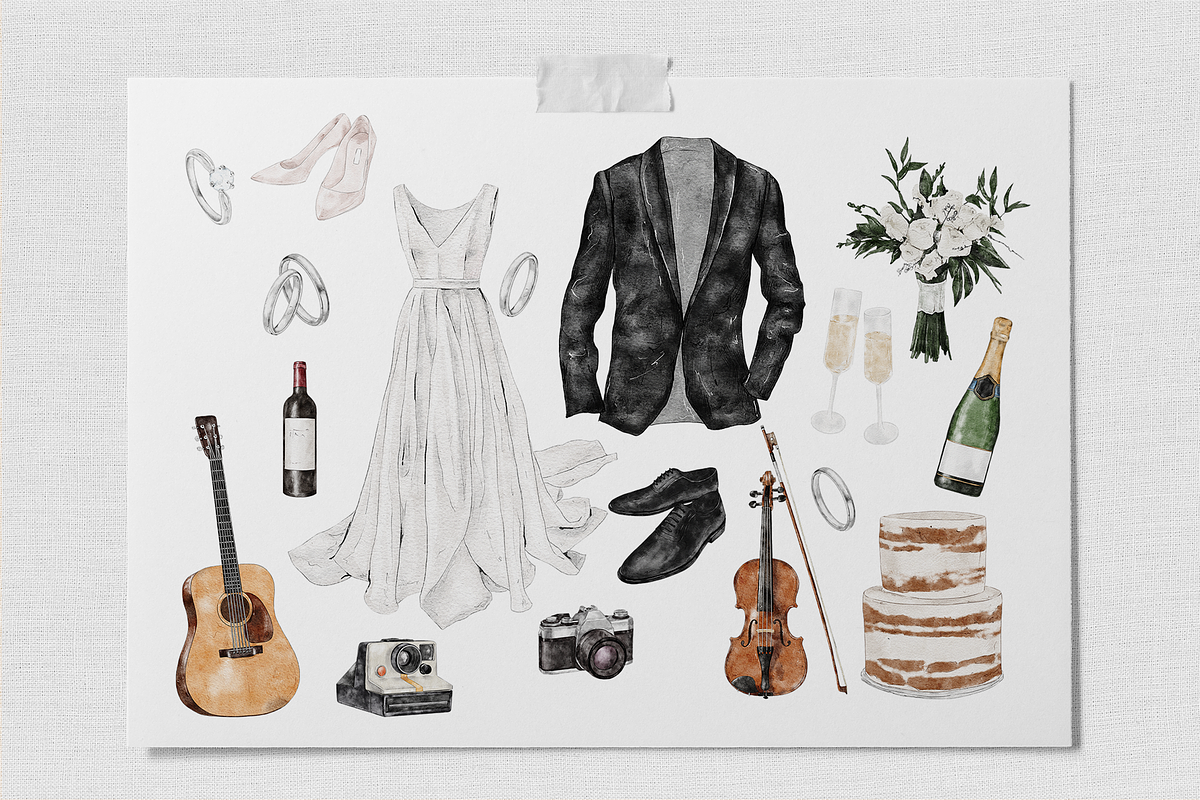 Watercolor Wedding Map Creator, a Person Illustration by lilisprints (Photo 5 of 8)