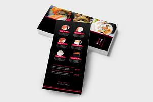 Sushi Restaurant DL Card Template