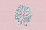 5 Black & White Maori Lotuses, a Pattern Graphic by Natsuhisui (Thumbnail 5 of 5)