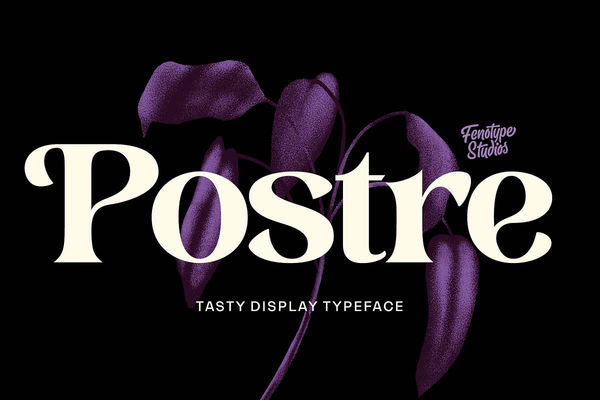 Postre -Stylish Serif, a Serif Font by Fenotype (Photo 1 of 16)