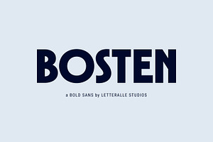 Bosten - Display Font