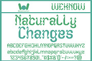 Naturally Changes font, a Font by weknow (Thumbnail 1 of 8)