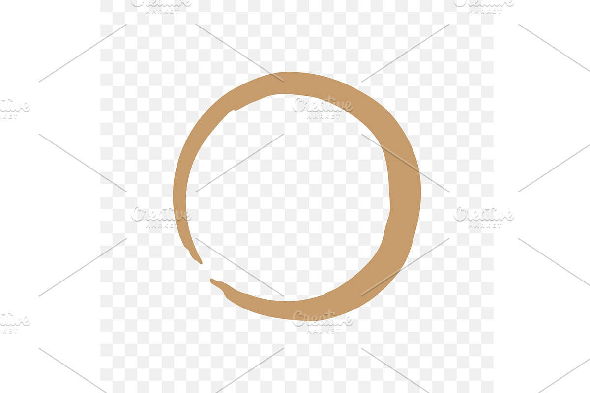 Coffee cup stain ring. Vector, an Object Illustration by GraphiShop