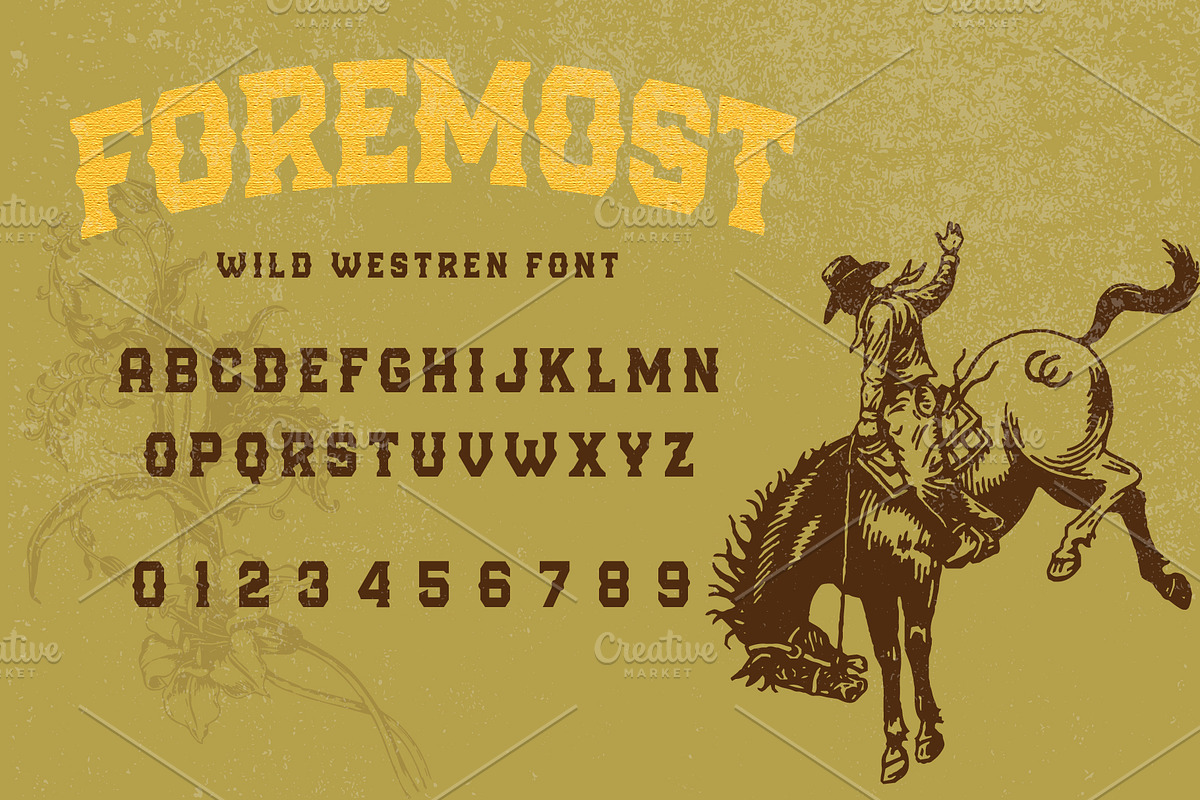 Foremost Font + Extras, a Slab Serif Font by Forzatype (Photo 8 of 11)
