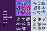 9x4 y2k botleg icon set, an Emoji Icon by Aftershift (Thumbnail 1 of 3)