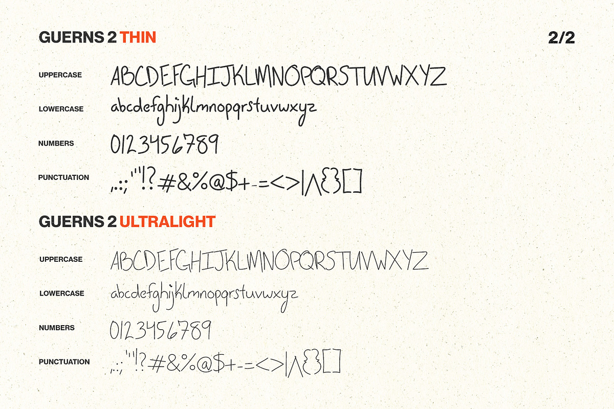 Guerns 2 | Handwritten Font, a Font by hanguernseydesign (Photo 5 of 6)