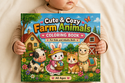 Cute & Cozy Farm Animals Color Book, a Person Illustration by Design Home (Thumbnail 2 of 5)