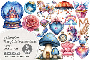 Fairytale Wonderland Clipart, an Illustration by Dream Creation