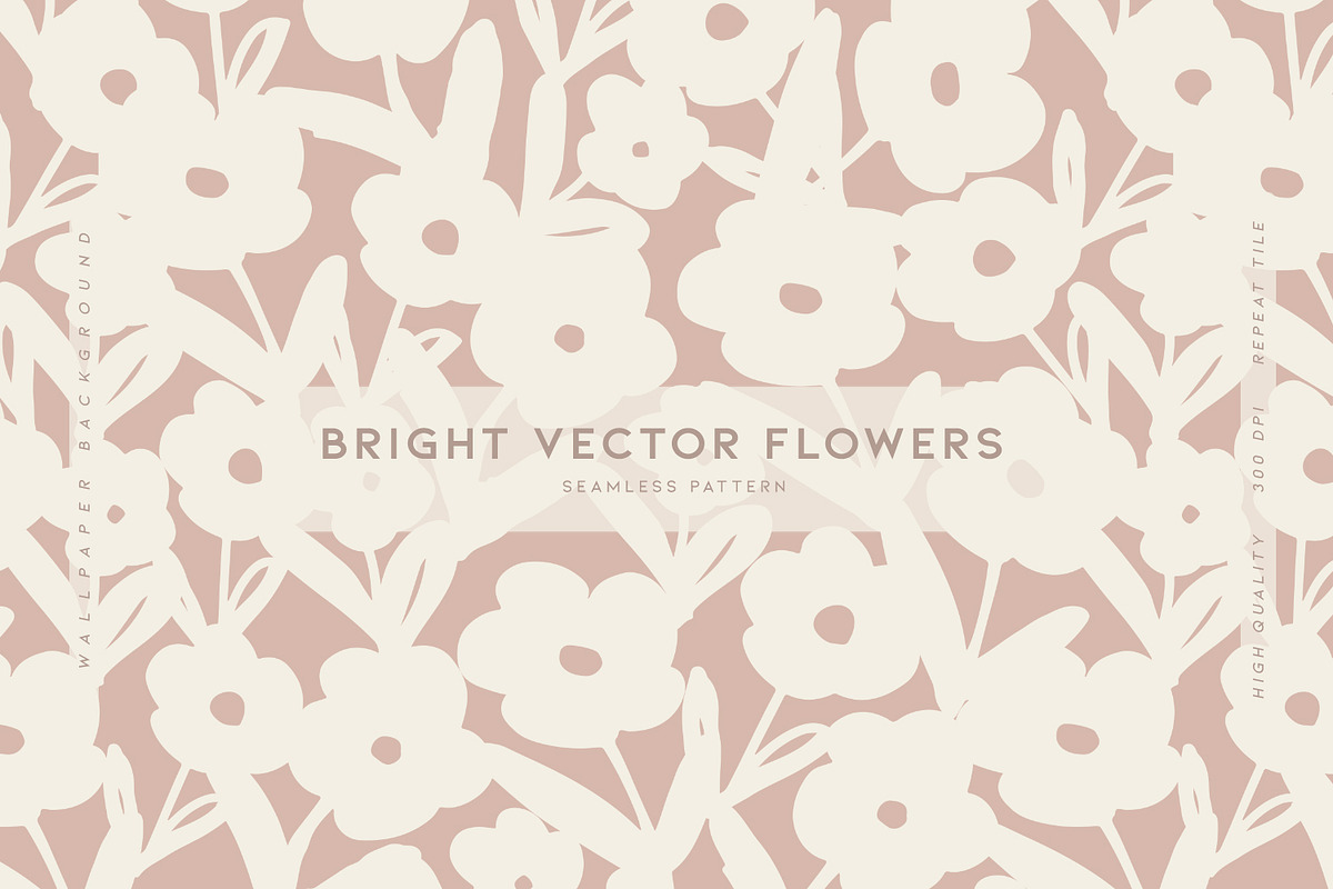 Bright Vector Flowers, a Pattern Graphic by MalyskaStudio (Photo 1 of 11)
