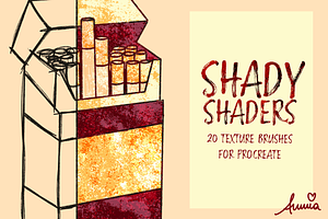 Shady Shader Brushes for Procreate, a Brush Add-On by AnniaArt