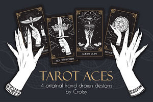 Tarot Aces Hand Drawn Vector Arts
