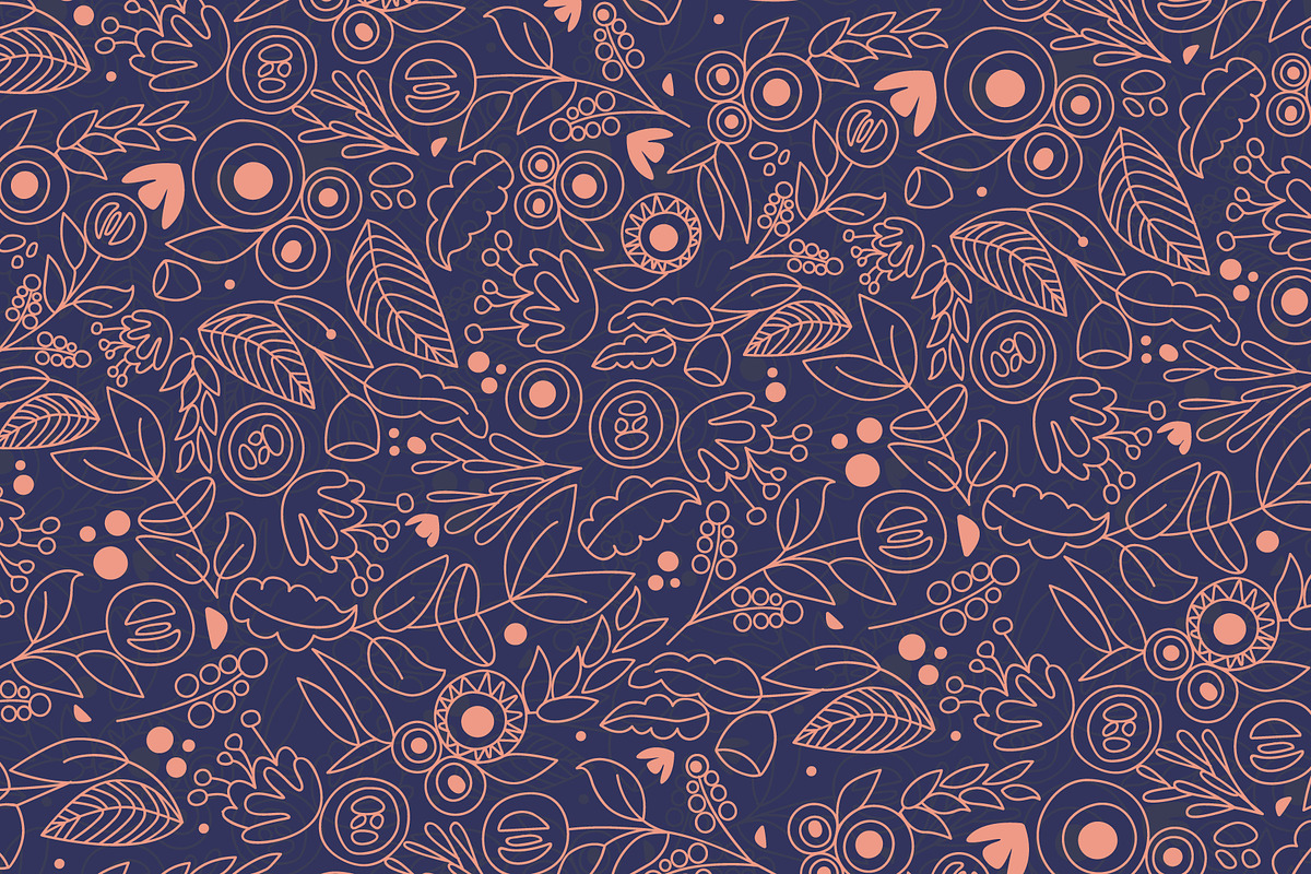 Playful Little Flowers patterns, a Pattern Graphic by Anny Cecilia Walter (Photo 3 of 3)