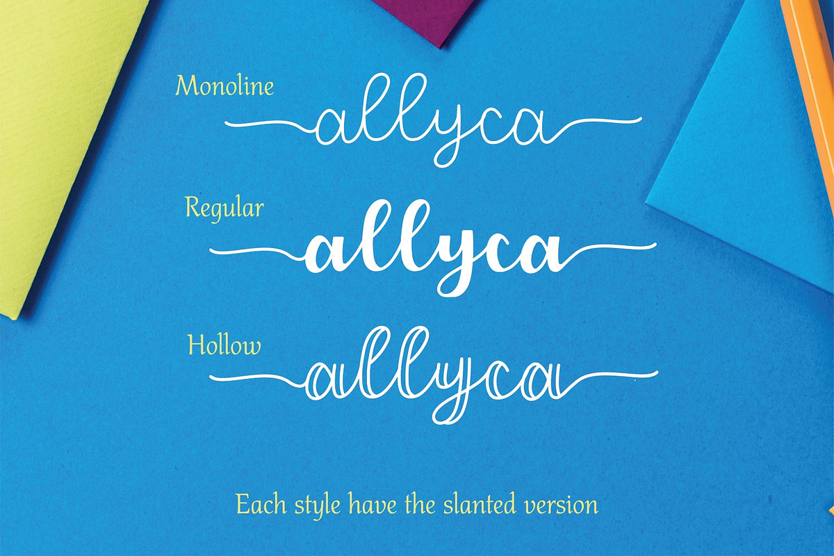 Allyca - Font Family preview 2
