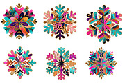 Colorful Glitter Christmas Snowflake, an Illustration by CreationArt (Thumbnail 3 of 5)