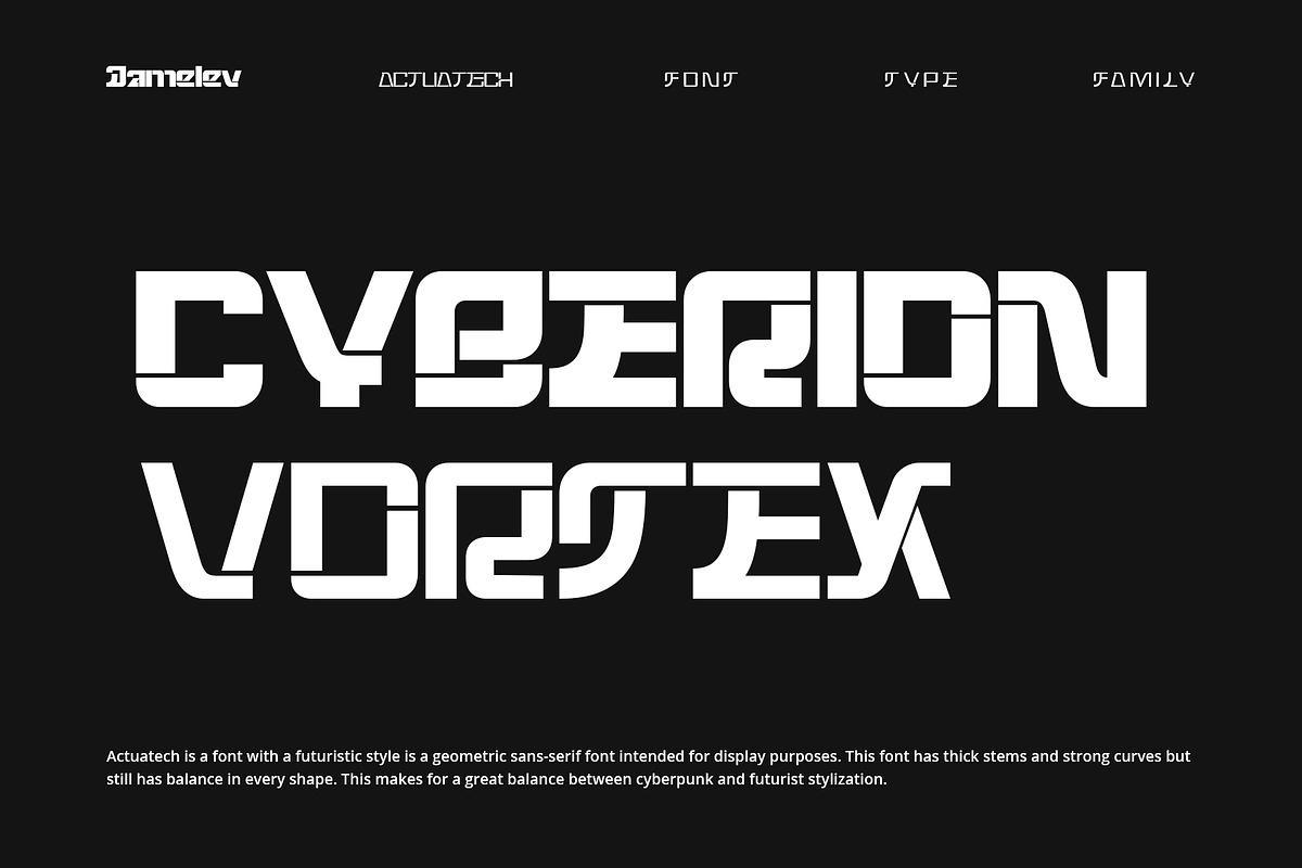 Actuatech Variable Font, a Sans Serif Font by Damelev (Photo 11 of 11)