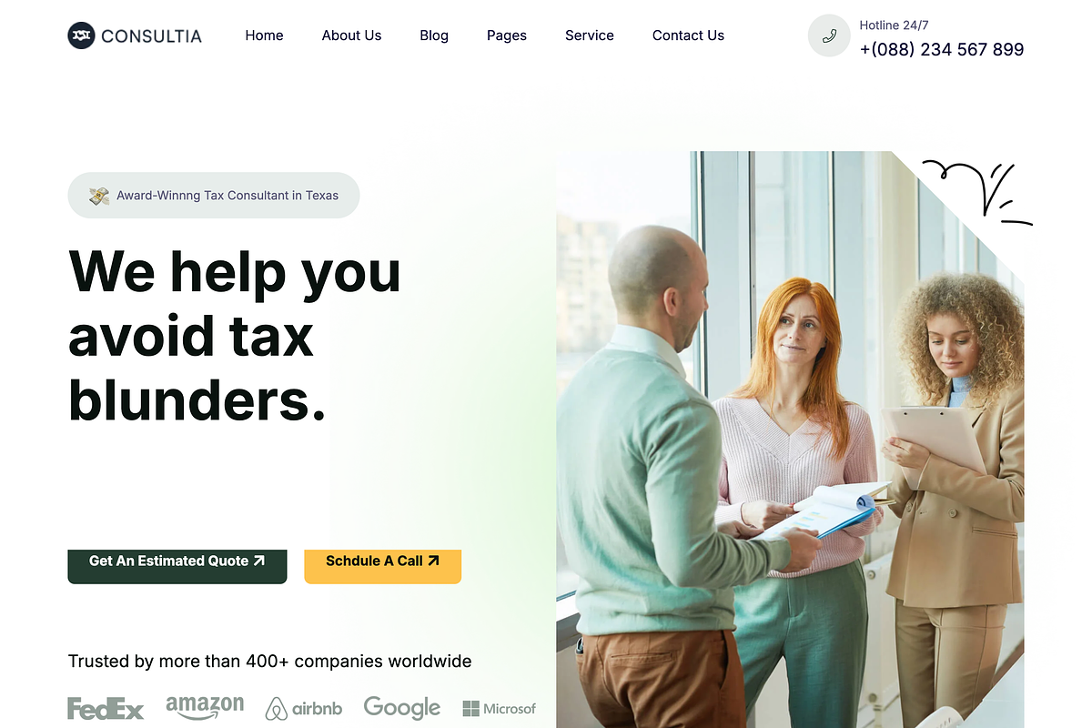 Konsultio Consulting Wordpress Theme, a WordPress Template by UInstrument (Photo 2 of 10)