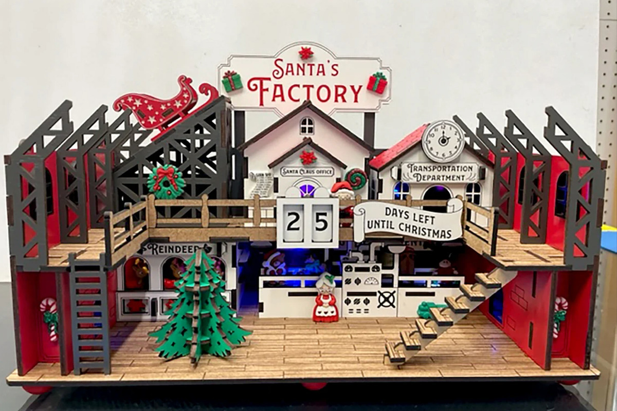 Santa's Factory - Laser Cut File, an Object Graphic by VectorPainter (Photo 3 of 4)