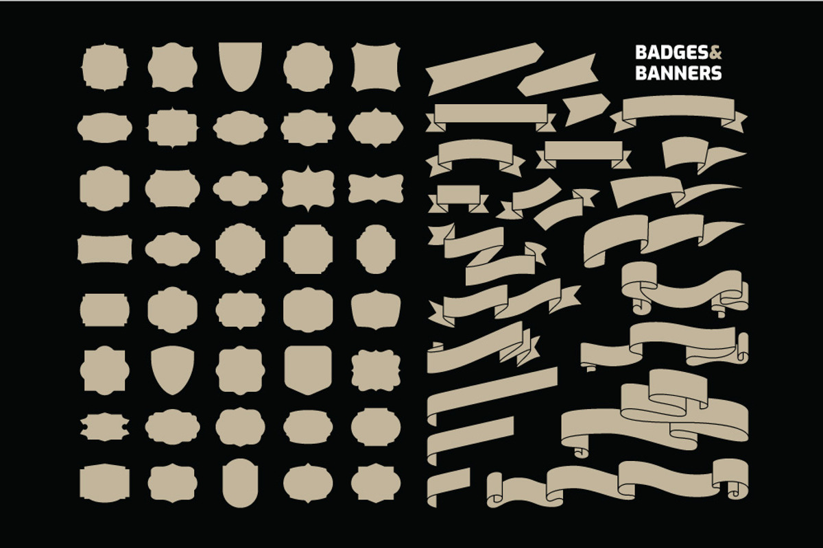 Badges & Banners Kit, an Object Graphic by Juru Rancang Graphic (Photo 2 of 5)