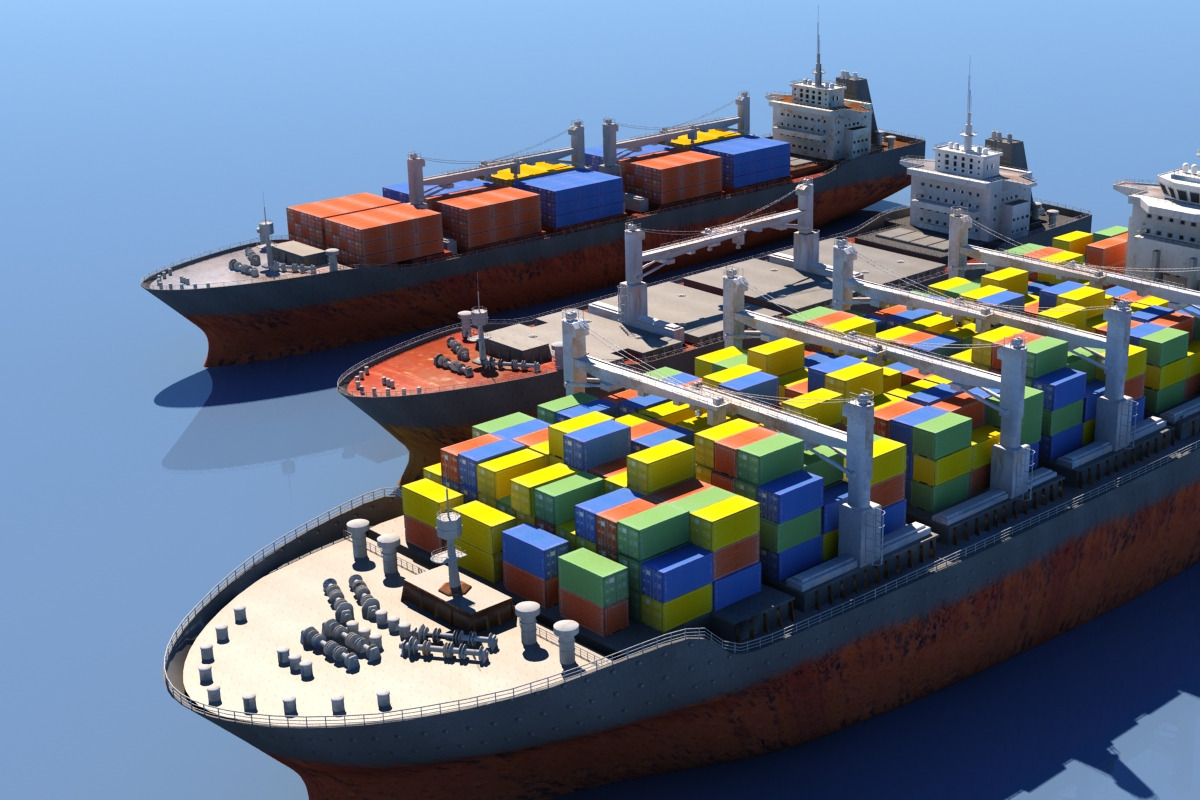 Cargo Vessel Collection, a Cars & Vehicle 3D Model by Giimann (Photo 1 of 6)