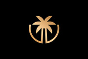 Vintage Retro Palm Tree Logo, a Branding & Logo Template by Buqancreative (Thumbnail 1 of 4)