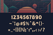 Binary Groove - 80s Inspired Font, a Sans Serif Font by HipFonts (Thumbnail 3 of 8)