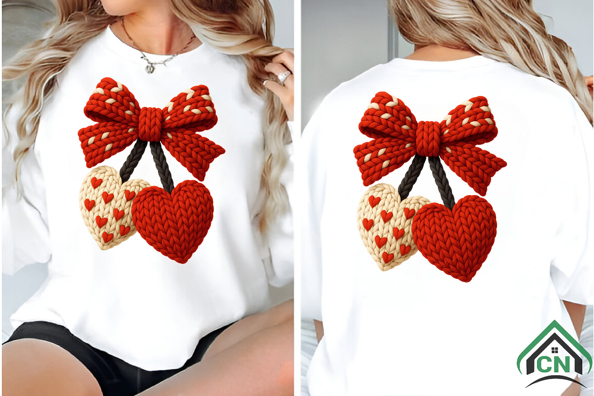 Faux Crochet Valentines Day Png, an Illustration by Craft Nest (Photo 6 of 7)