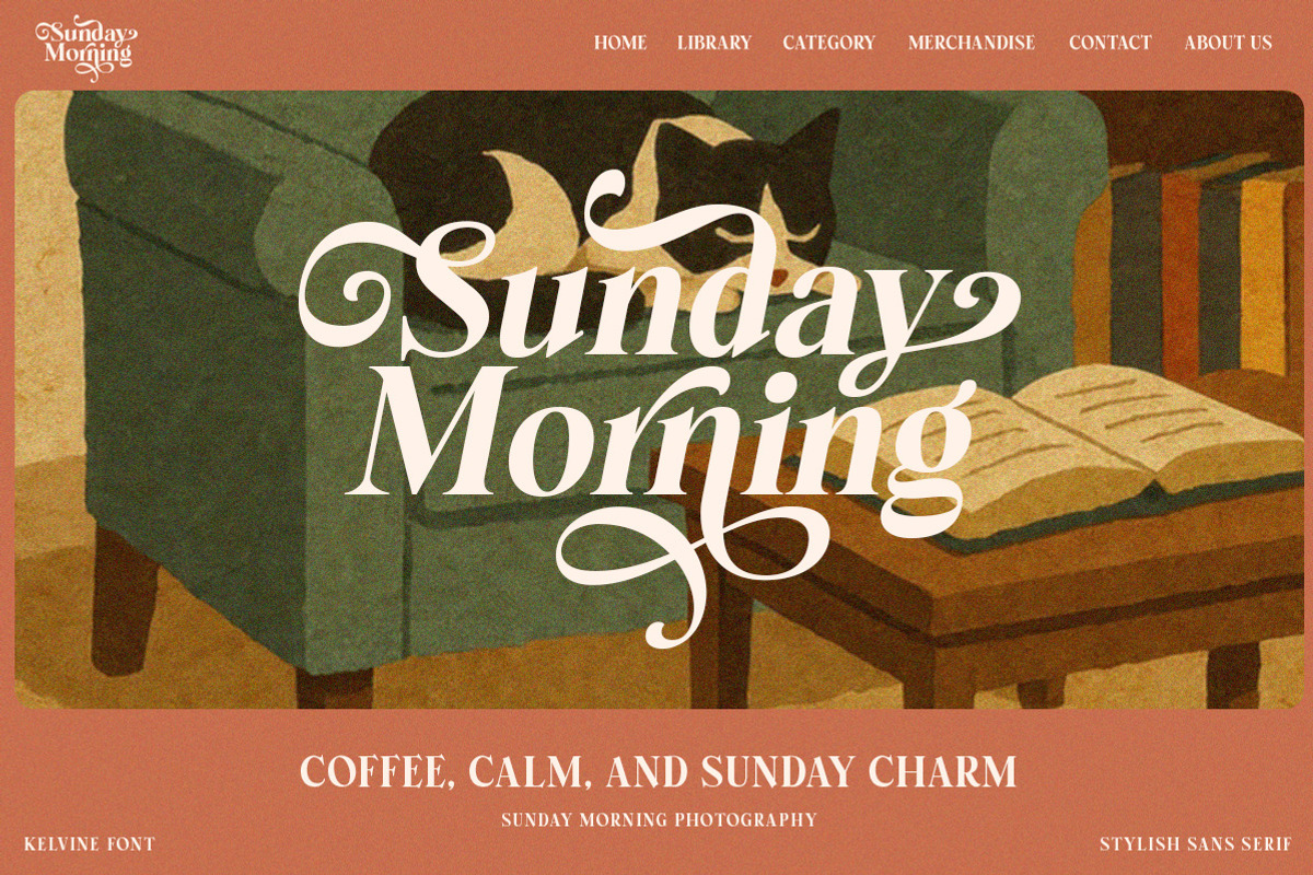 The Kelvine Stylish Serif, a Serif Font by Letterhend Studio (Photo 6 of 11)