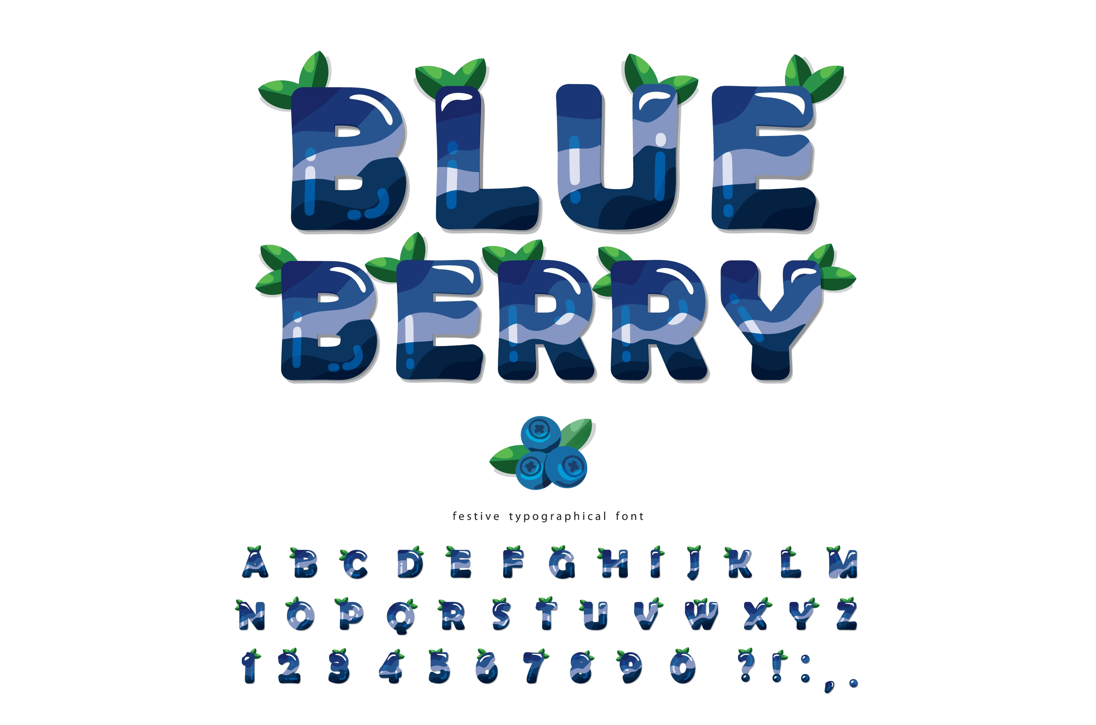 Blueberry summer alphabet, an Object Graphic by cutelittlethings ...