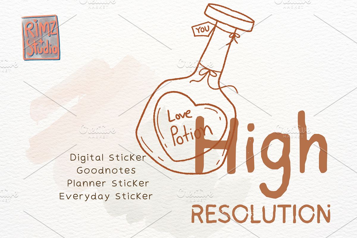 Hand-Drawn Love Doodle Elements set, an Object Illustration by RimzStudio (Photo 4 of 4)