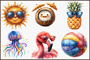 Funky Summer Clipart, an Illustration by Sublimation Artist (Thumbnail 3 of 6)