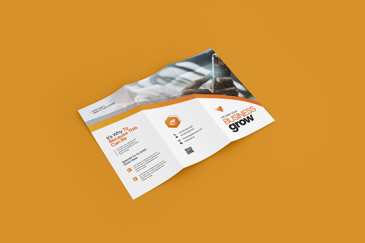 A4 Trifold Brochure Template, a Brochure Template by Creatiya Type (Photo 2 of 4)