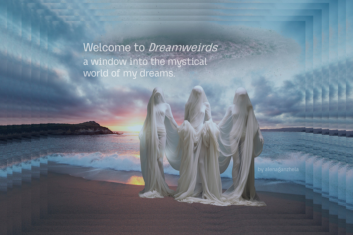 DREAMWEIRDS mixed-media collage set, an Object Graphic by alenaganzhela (Photo 2 of 8)