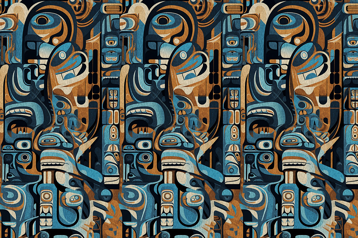 Repeat Pattern Tiki Tribal 46, a Pattern Graphic by Design Haus Gallery (Photo 4 of 5)