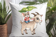 Farm Animals Watercolor Clipart, an Illustration by Watercolor design (Thumbnail 6 of 6)