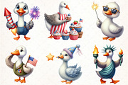 Cartoonish Patriotic Goose Clipart, an Illustration by Pixels.Craft (Thumbnail 2 of 7)