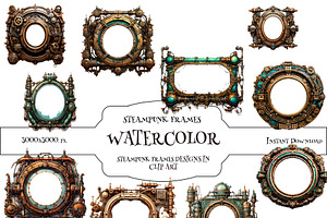 PNG Frames Steampunk