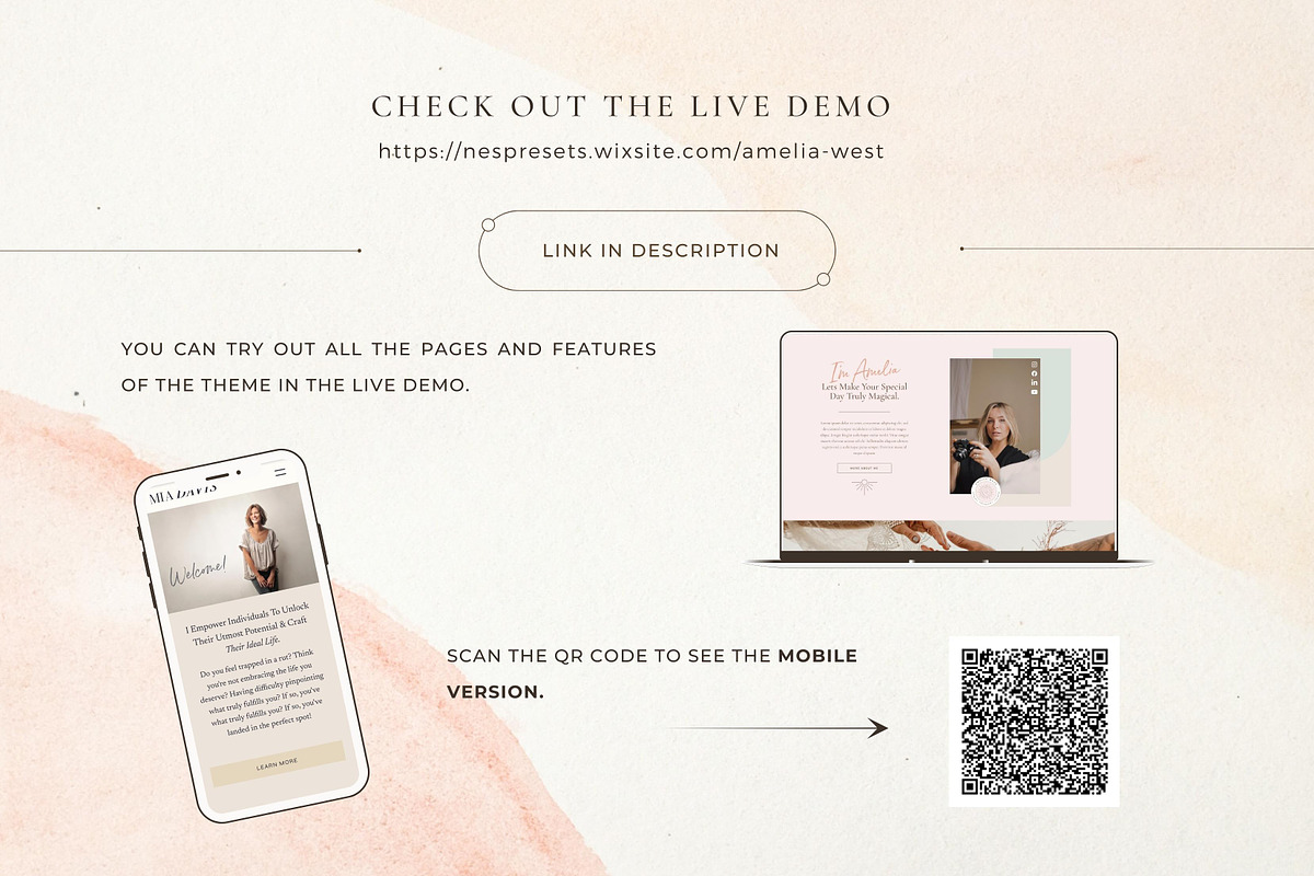 Wix Website Template - Boho Coach, a Wix Template by Nes Design Co (Photo 9 of 11)