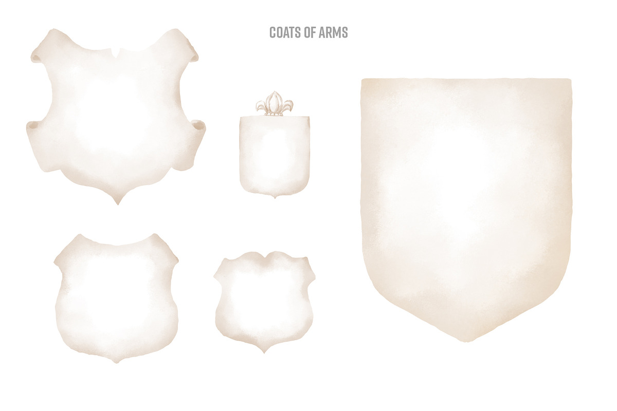 Coat of arms design kit, an Illustration by TheCuteShop (Photo 2 of 6)