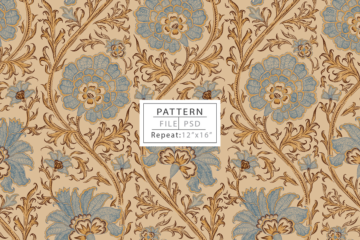 Antique French Chintz, an Illustration by Print Diaries (Photo 1 of 2)