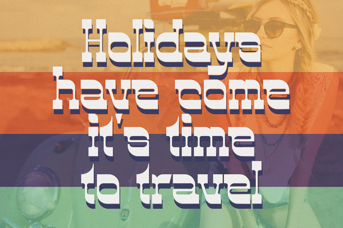 Bloobe _ Display Retro Font, a Serif Font by Penatic Studio (Photo 5 of 10)