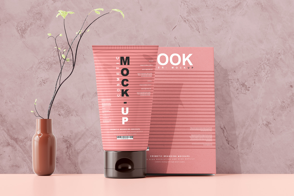250+ Cosmetic Branding Mockup Bundle, a Cups & Container Mockup by pmvch (Photo 108 of 273)