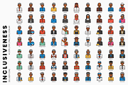 Inclusiveness - 350 User Icons, an Icon by Flat Icons (Thumbnail 4 of 5)